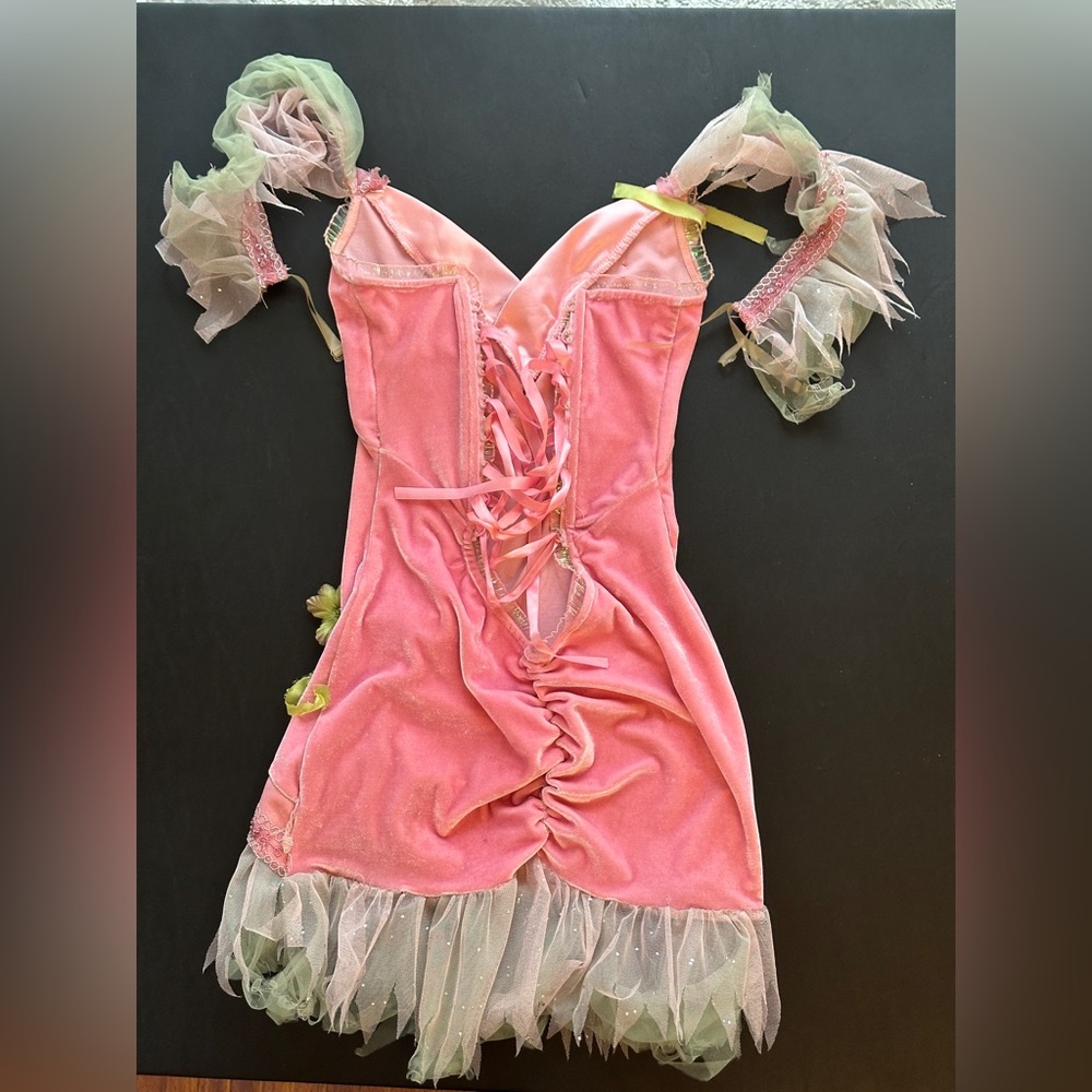 Playboy Costume Collection Pink Velour Fairy Dress